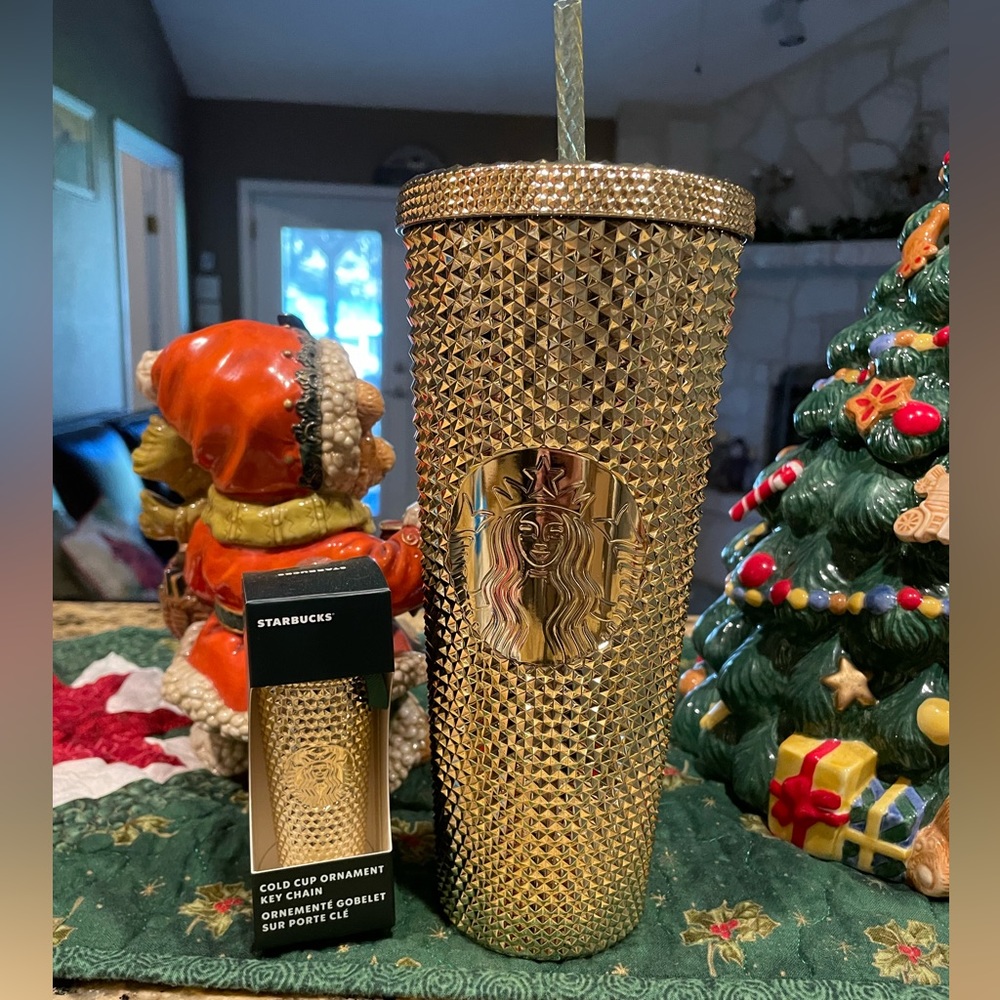 Starbucks 24oz Gold Studded Tumbler, Holidays 2022